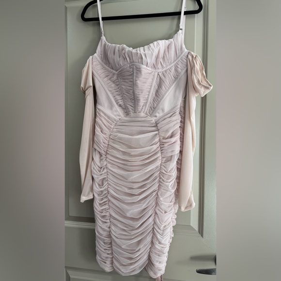 House of CB Blush Corset Long Sleeve Dress - Picture 2 of 3